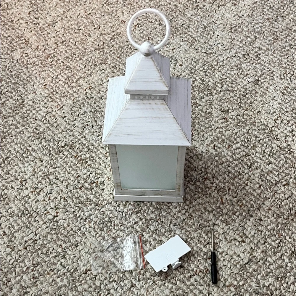 White Rustic Lantern
